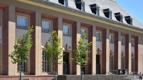 Das Kunstgebäude Marburg belegte 2020 de zweiten öffentlichen Platz des Hessischen Denkmalschutzpreises Das Kunstgebäude in Marburg von außen