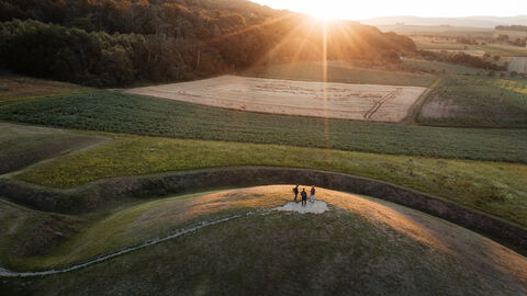 Der Glauberg aus Drohnensicht Der Glauberg aus Drohnensicht