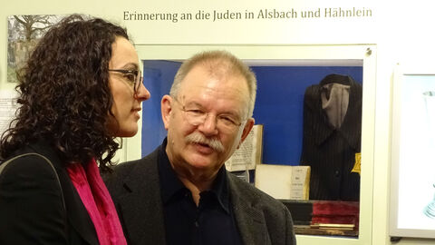 Ministerin Dorn mit Konrad Hoppe, dem ersten Vorsitzenden des Museumsvereins Ministerin Dorn mit Konrad Hoppe, dem ersten Vorsitzenden des Museumsvereins