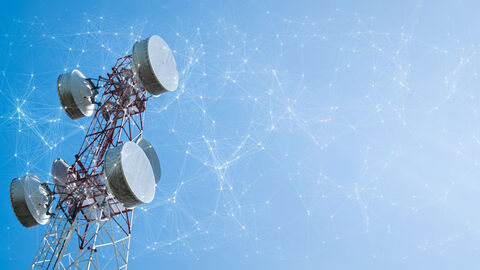 Telekommunikationsturm mit Netzpunkten