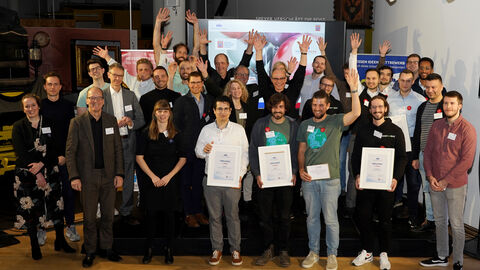 Die Preisträgerinnen und Preisträger des "Hessen Ideen"-Wettbewerbs 2022
