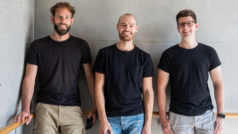 Maximilian Klyk, Jonas Engelhardt und Julian Wiebke von der TU Darmstadt 