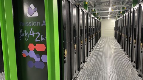 Der Supercomputer forty-two des Hessischen Zentrums für Künstliche Intelligenz Hessian.AI in Darmstadt 