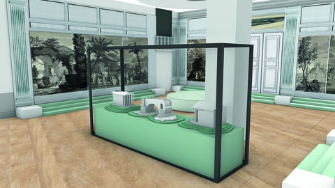 Blick ins neue Tapetenmuseum