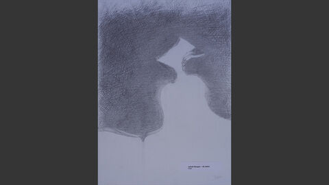 Zwei sich küssende Münder.