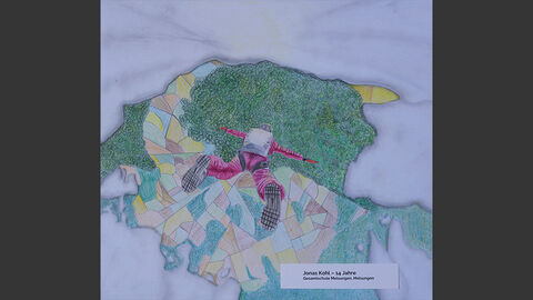 Ein Fallschirmspringer beim Absprung.