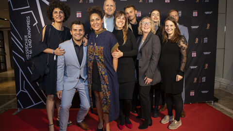 Menschen auf dem roten Teppich