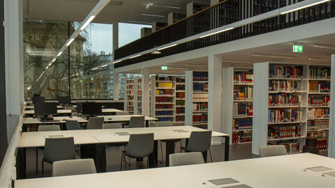 Blick in den neuen Lesesaal
