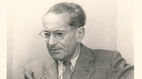 Fritz Bauer war Generalstaatsanwalt in Hessen von 1956 bis 1968. Porträt von Fritz Bauer