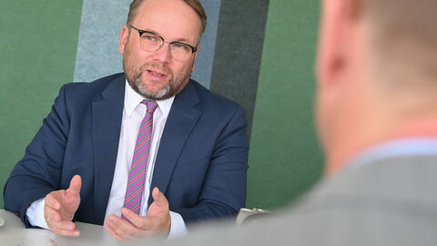 Minister Gremmels im Gespräch Minister Gremmels im Gespräch