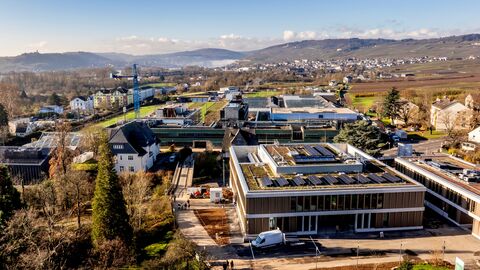 Campus der Hochschule Geisenheim. Campus der Hochschule Geisenheim von oben