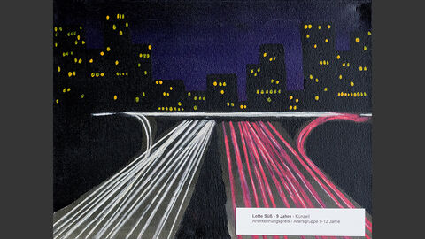 Autobahnen in der Nacht