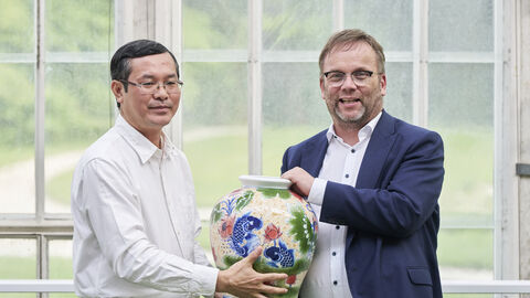 Impressionen vom Besuch der VGU-Delegation im Bergpark Wilhelmshöhe.