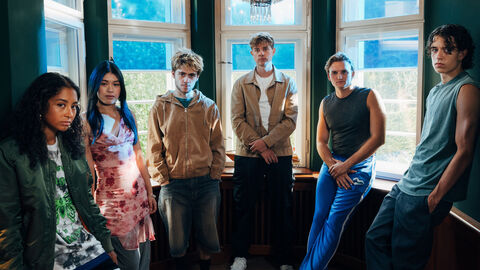 Das Ensemble der ARD-Serie "Die Schattenseite"