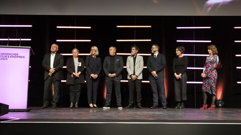 Preisträger am Rednerpult