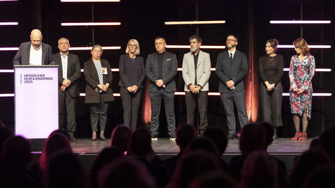 Preisträger am Rednerpult