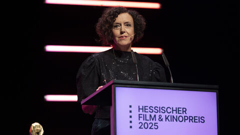 Preisträger am Rednerpult