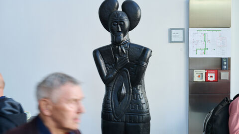 Die Statue des Keltenfürsten.