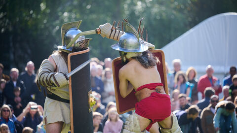 Gladiatoren beim Kampf