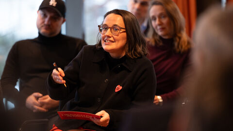 Impressionen von der Fishbowl-Diskussion beim Berlinale-Empfang in der hessischen Landesvertretung 2026.