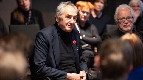 Impressionen von der Fishbowl-Diskussion beim Berlinale-Empfang in der hessischen Landesvertretung 2026.