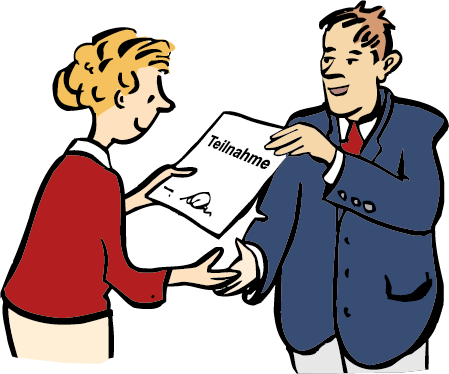 Urkunde Papier mit Unterschrift und Stempel Zum Beispiel, wenn man teil-genommen hat.